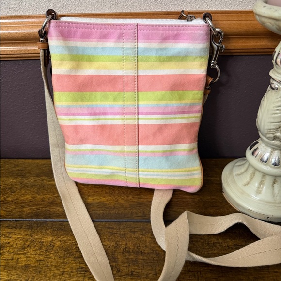 Coach Y2K Hampton Pastel Stripe Crossbody Bag - Picture 7 of 11